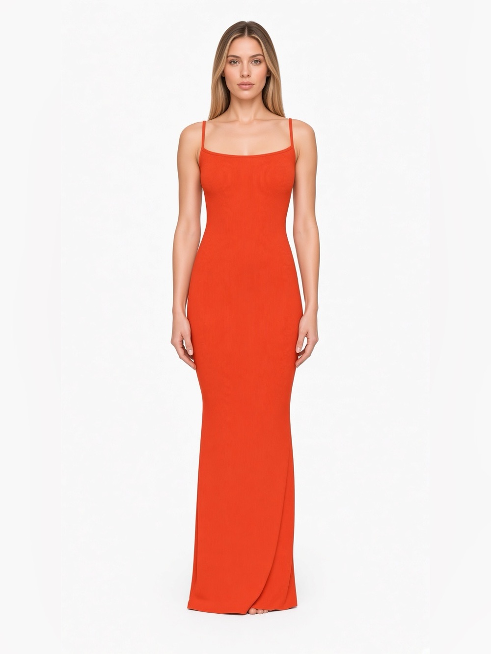 ❤️ SKIMS Soft Lounge Long Slip Dress | Fire | M | 🏷️